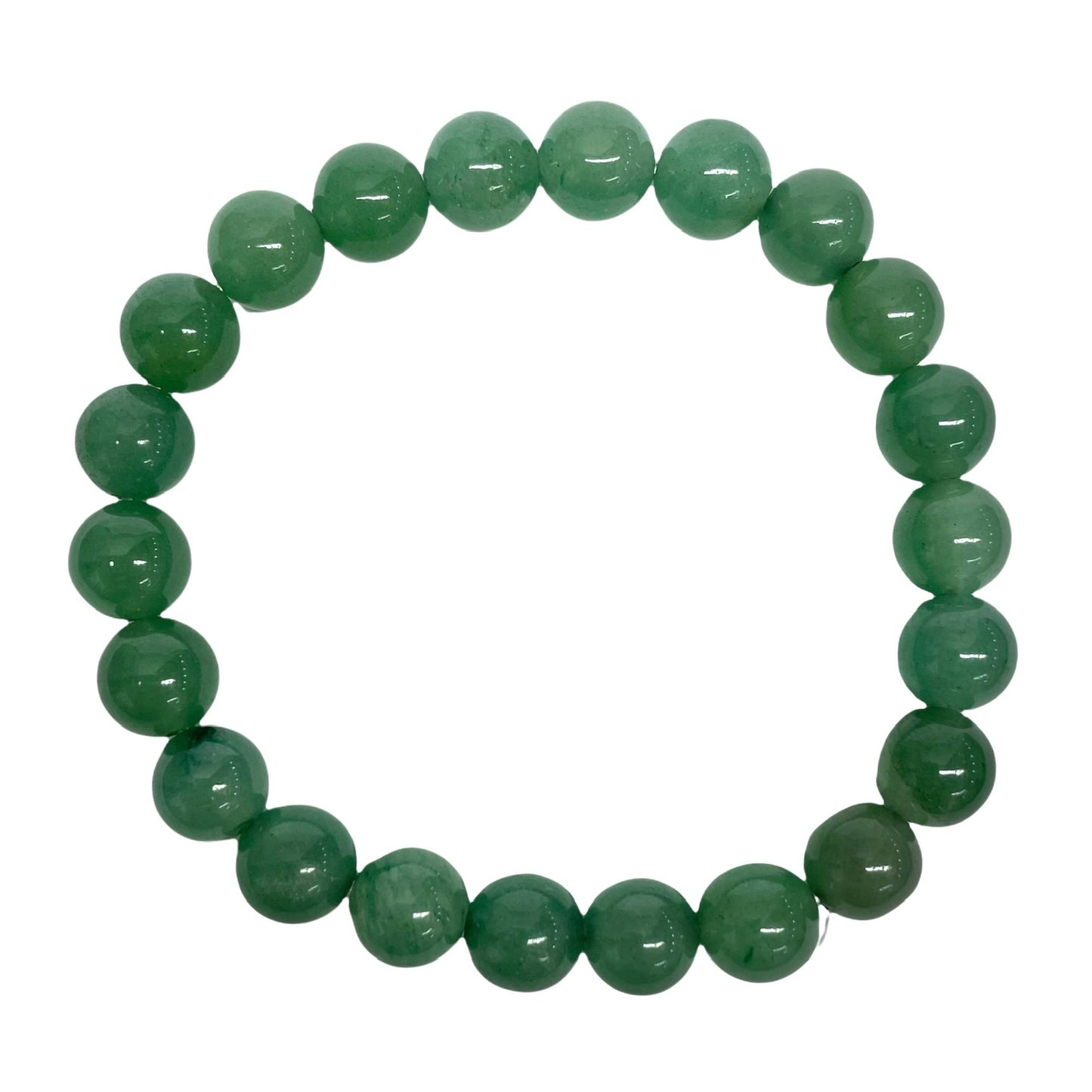 Green aventurine beaded bracelet