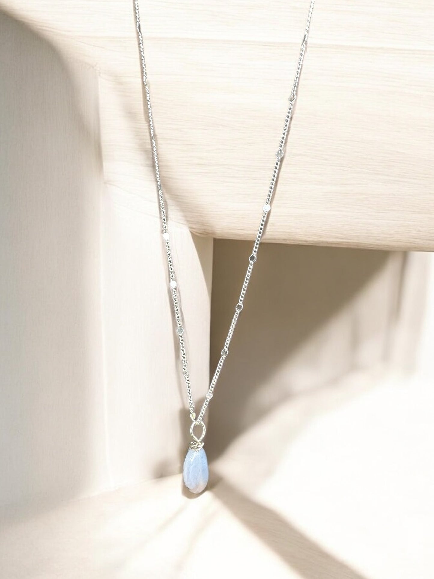 By TBOS - Blue lace agate pendant