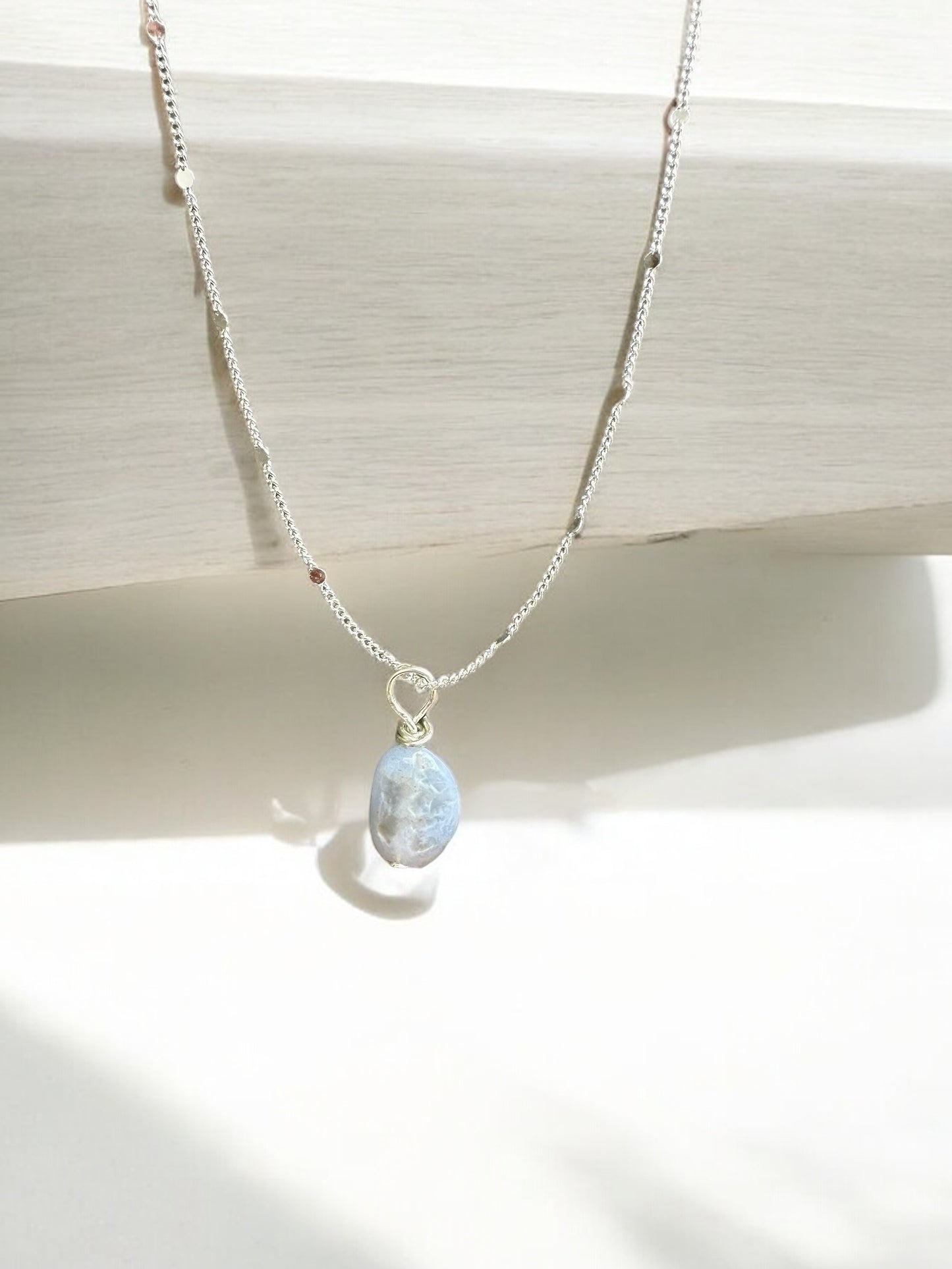 By TBOS - Blue lace agate pendant