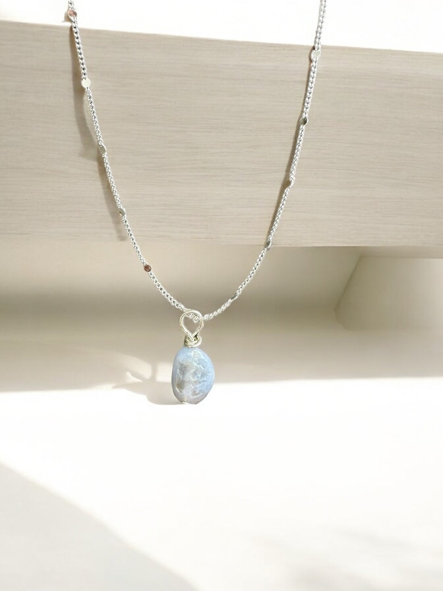By TBOS - Blue lace agate pendant