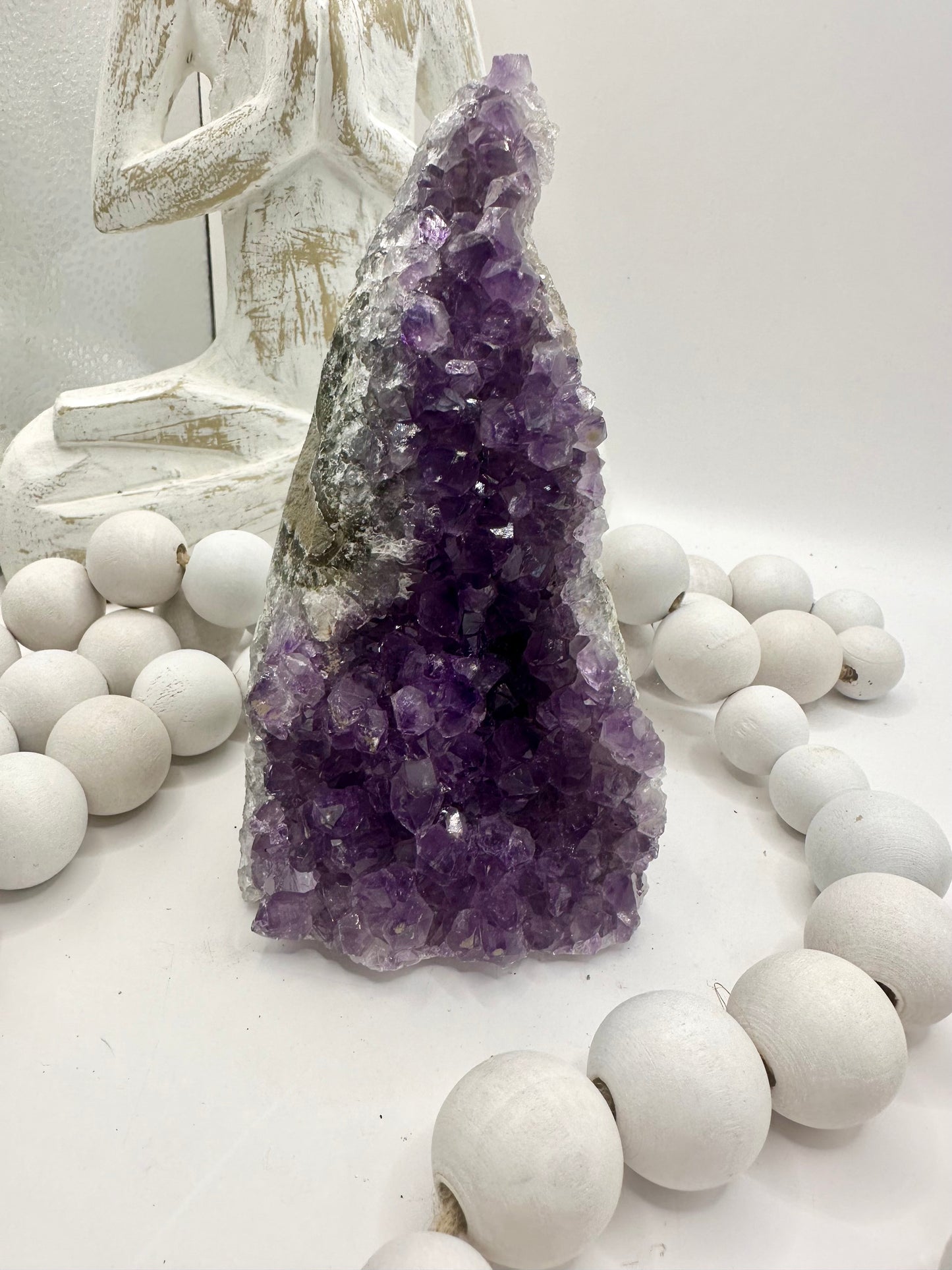 Witches hat amethyst cluster