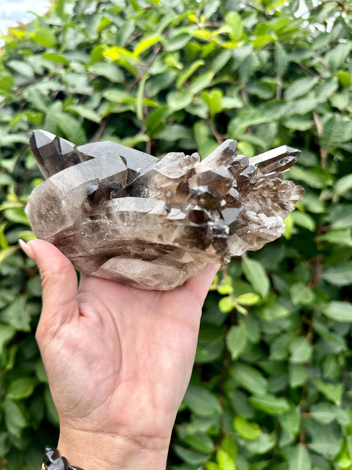 Large Smokey cluster with points