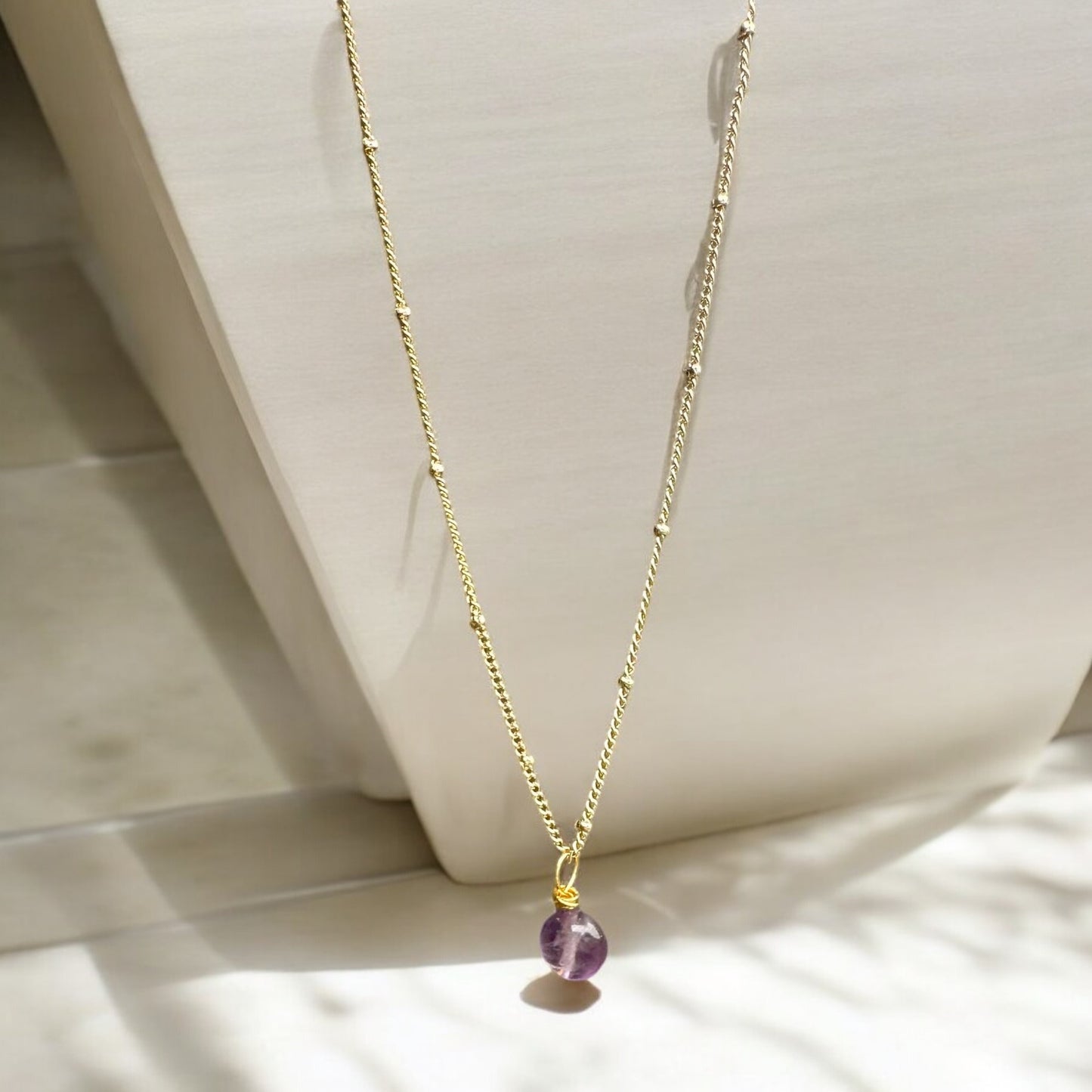 By TBOS Amethyst pendant - Gold