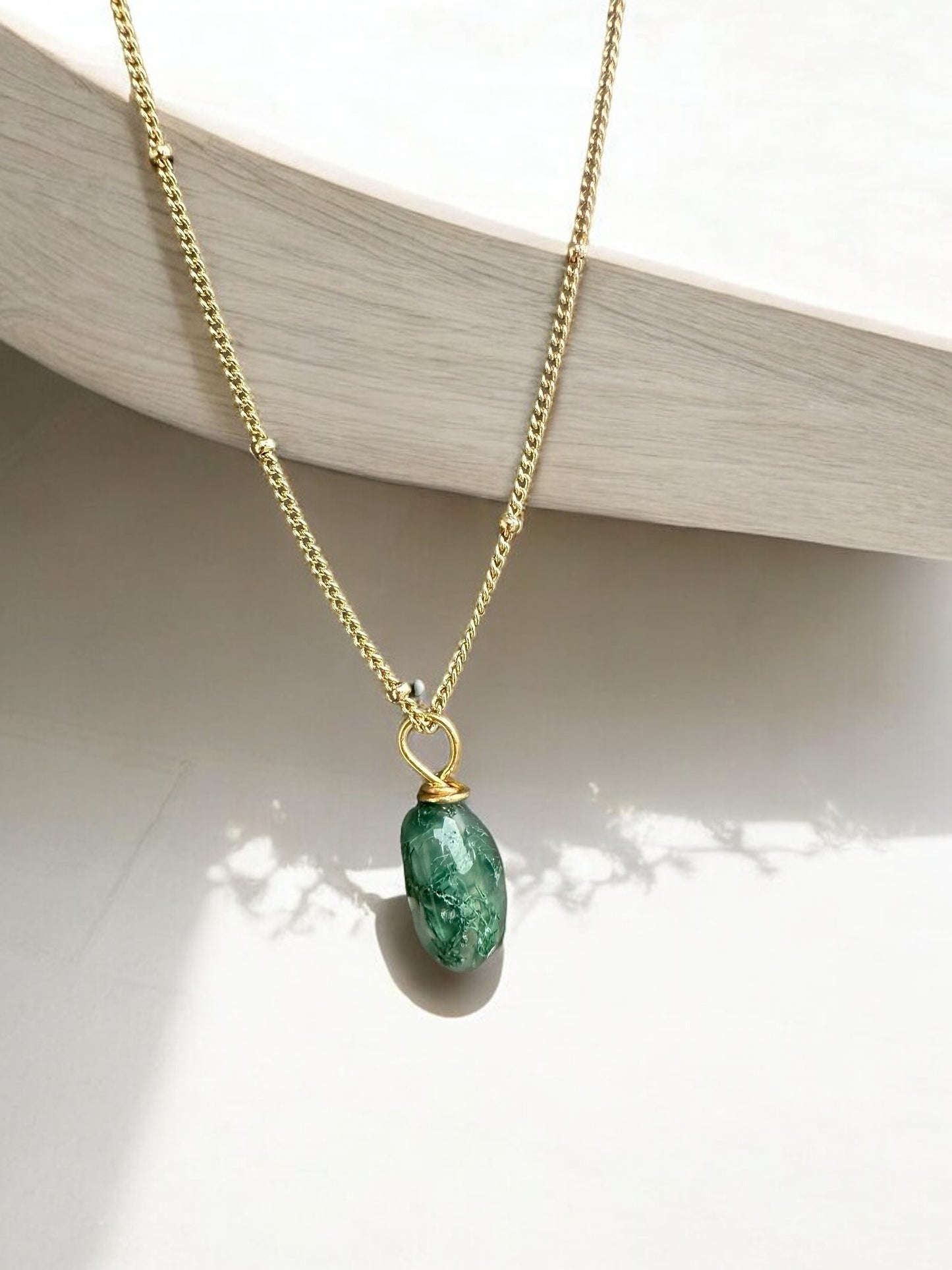 By TBOS -Moss Agate pendant