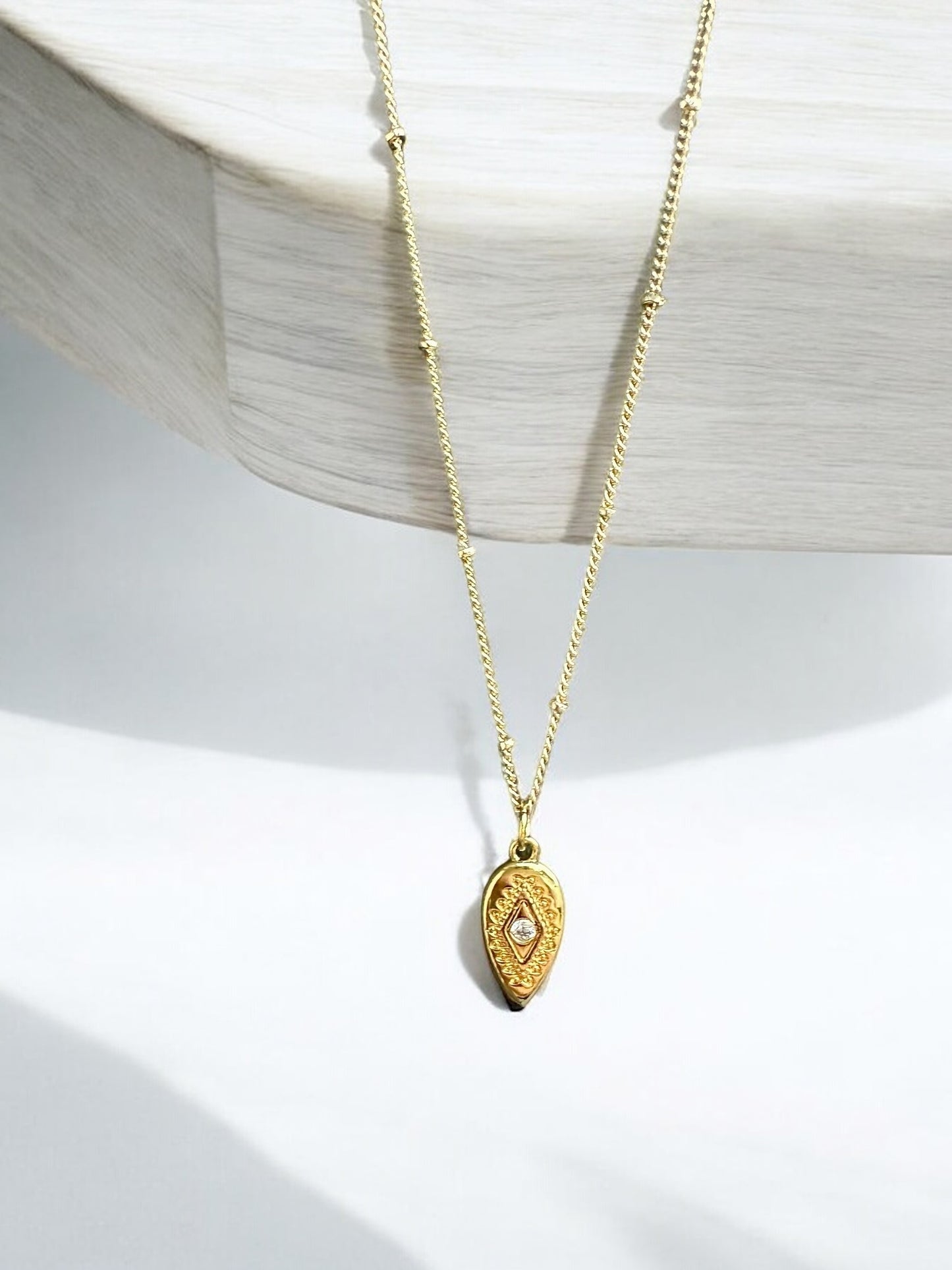 By TBOS - Gold Evil Eye oval