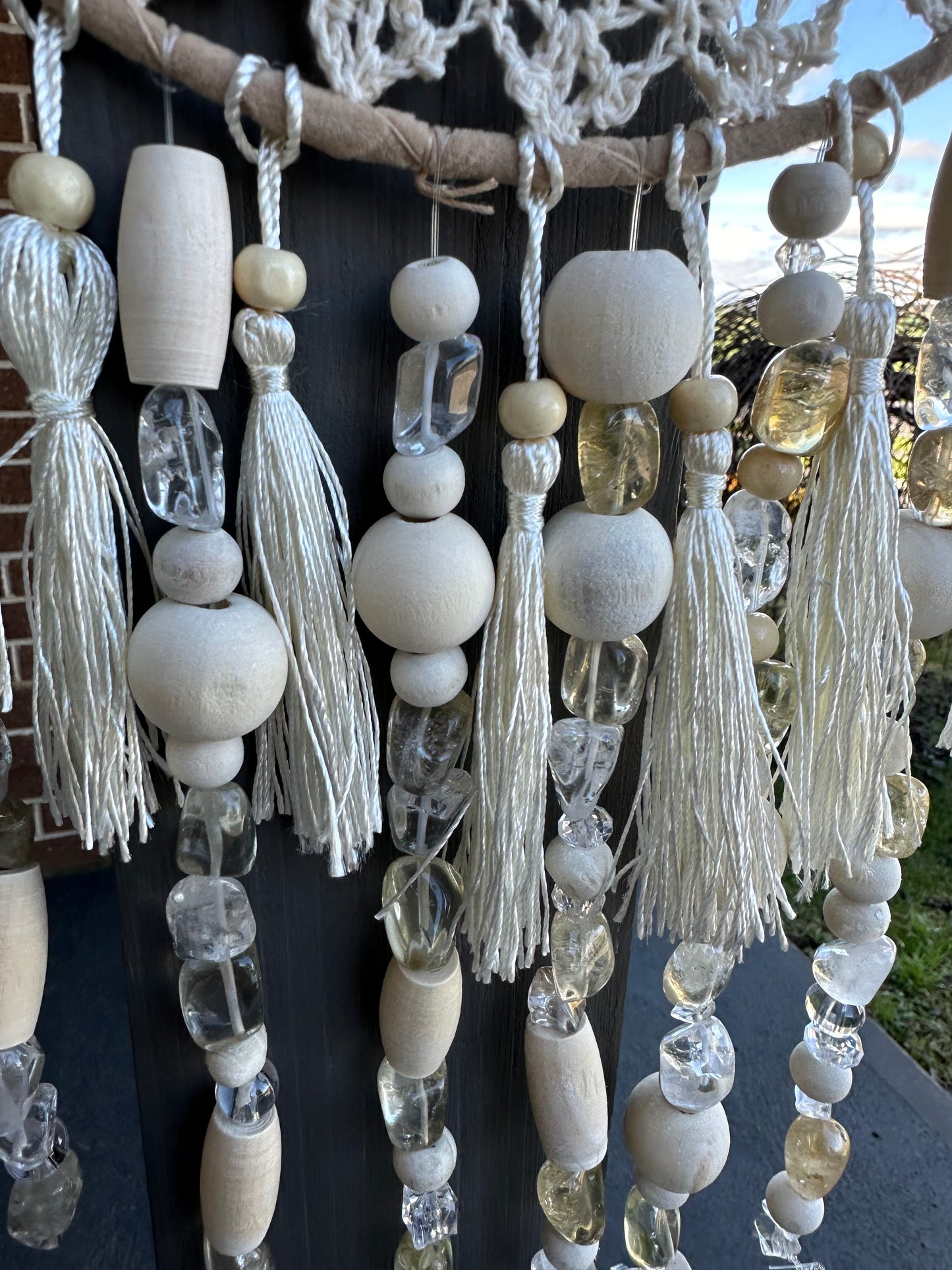 Rose & citrine dream catcher