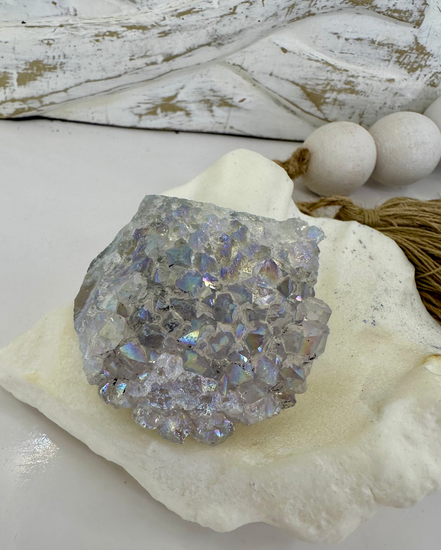 Amethyst Aura Quartz Cluster