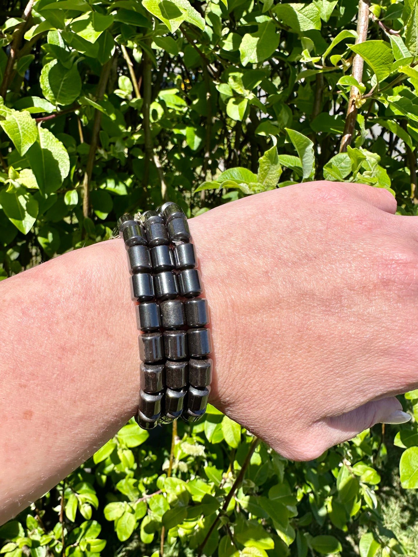 Magnetic Hematite bracelet