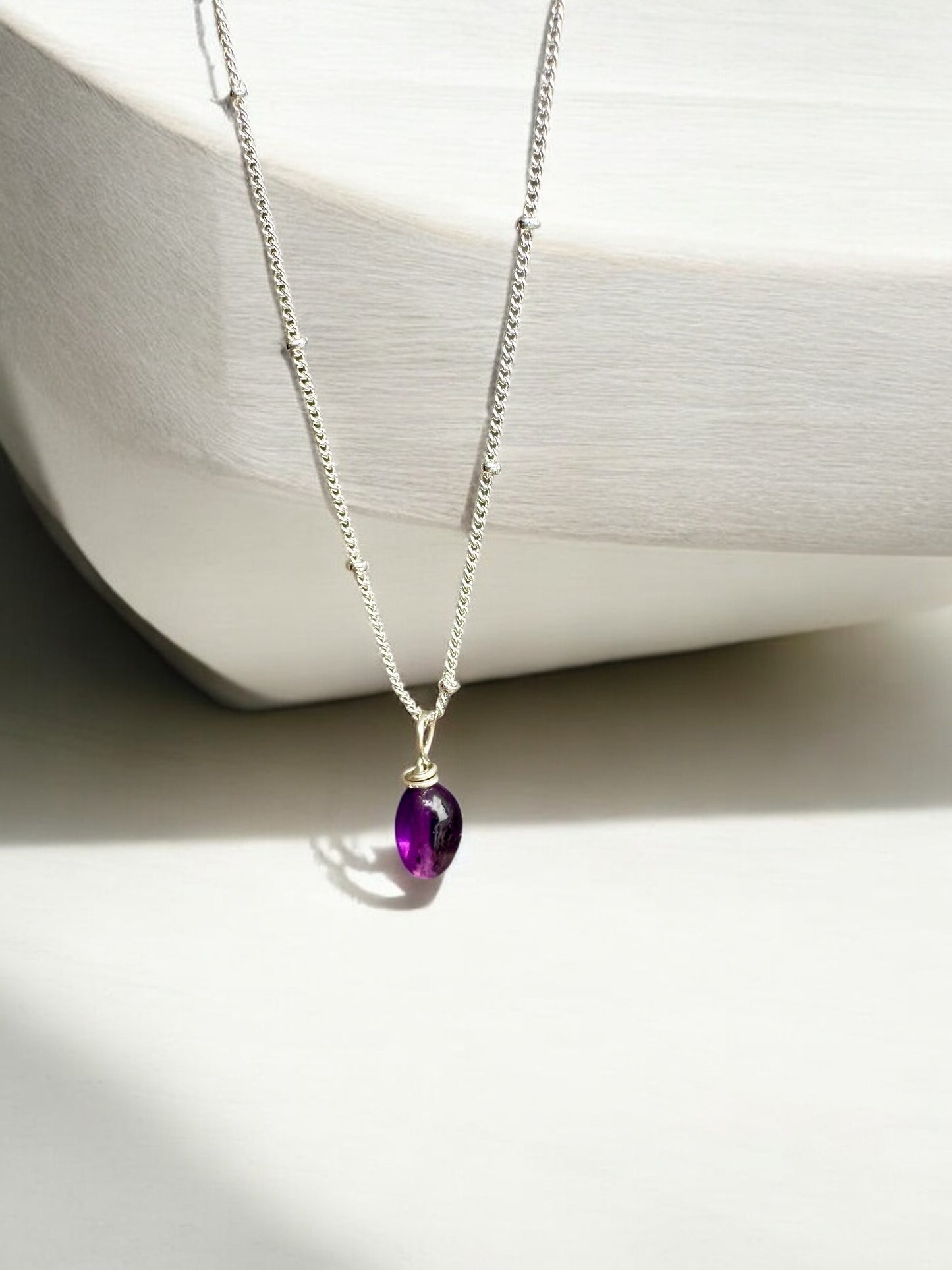 By TBOS - Amethyst Pendant silver