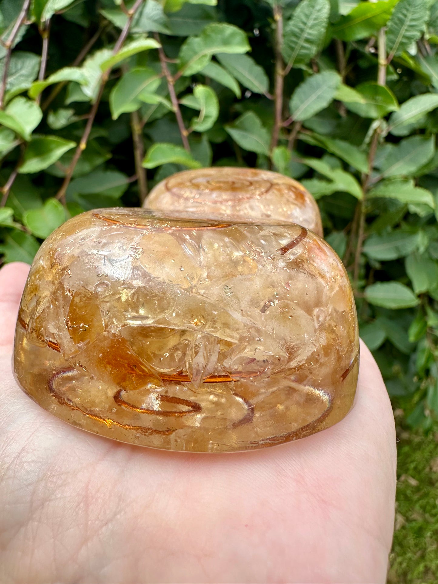 Citrine orgonite pod