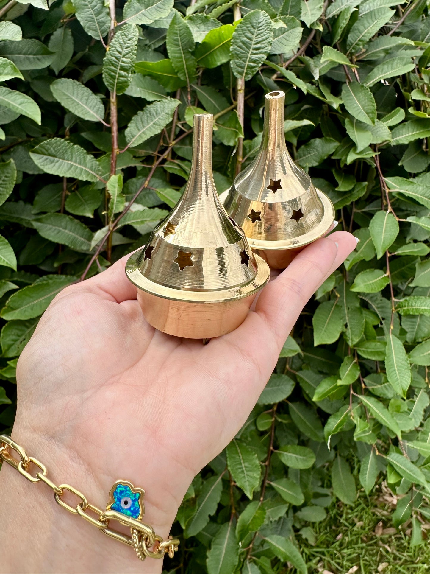 Gold incense smoker