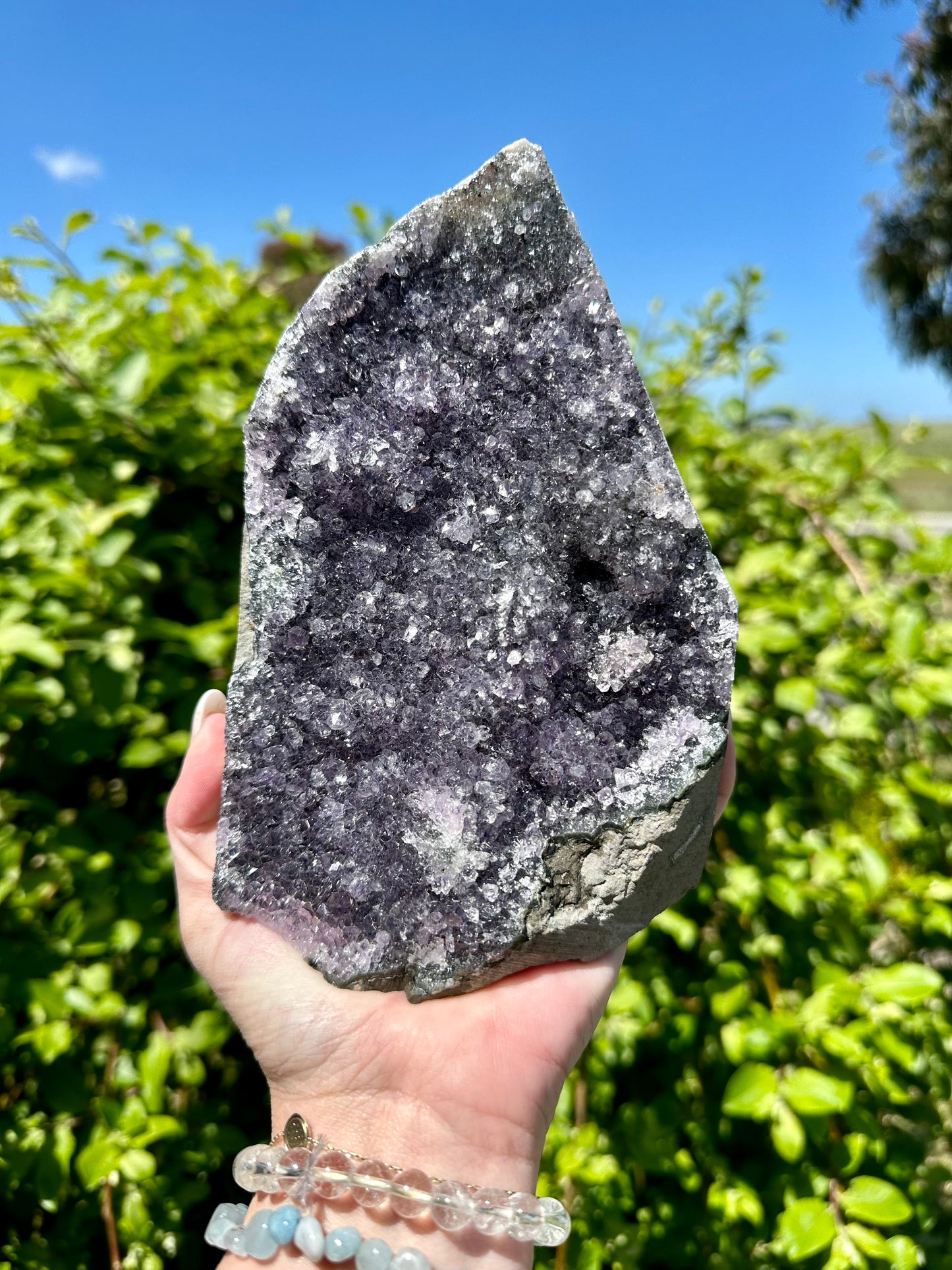 Large amethyst cluster