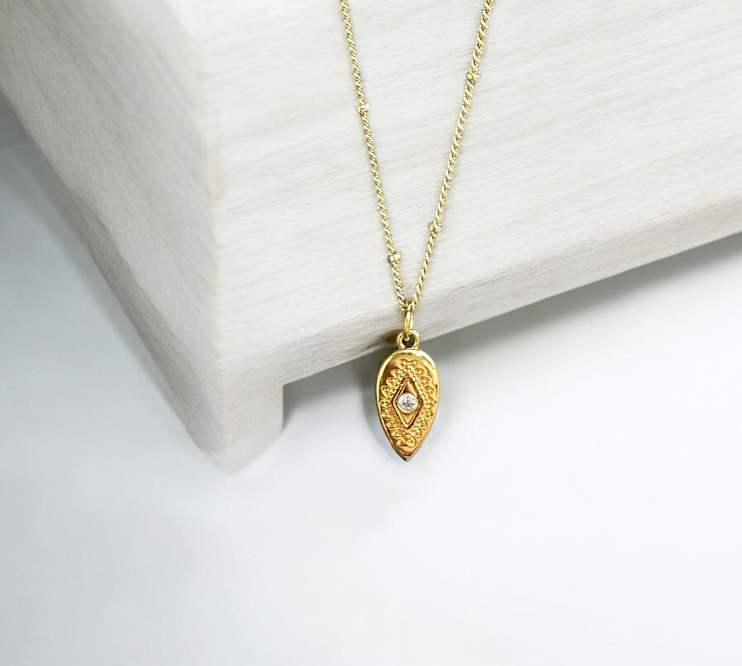 By TBOS - Gold Evil Eye oval