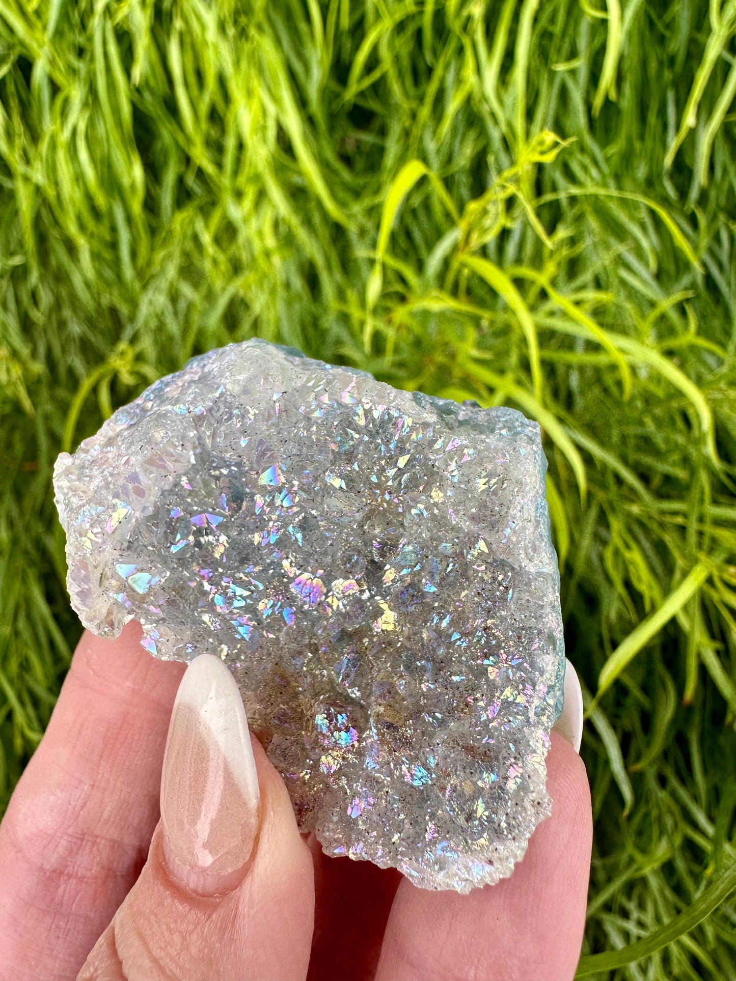 Amethyst Aura Quartz Cluster