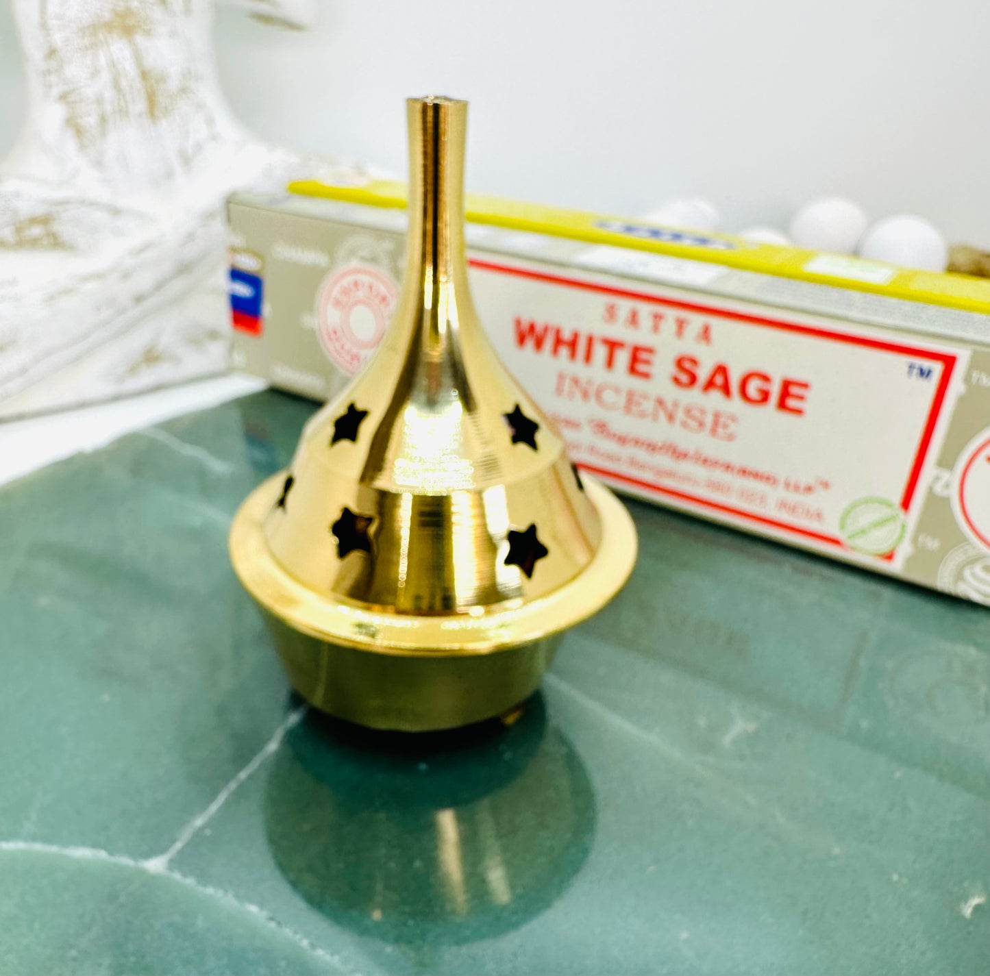 Gold incense smoker