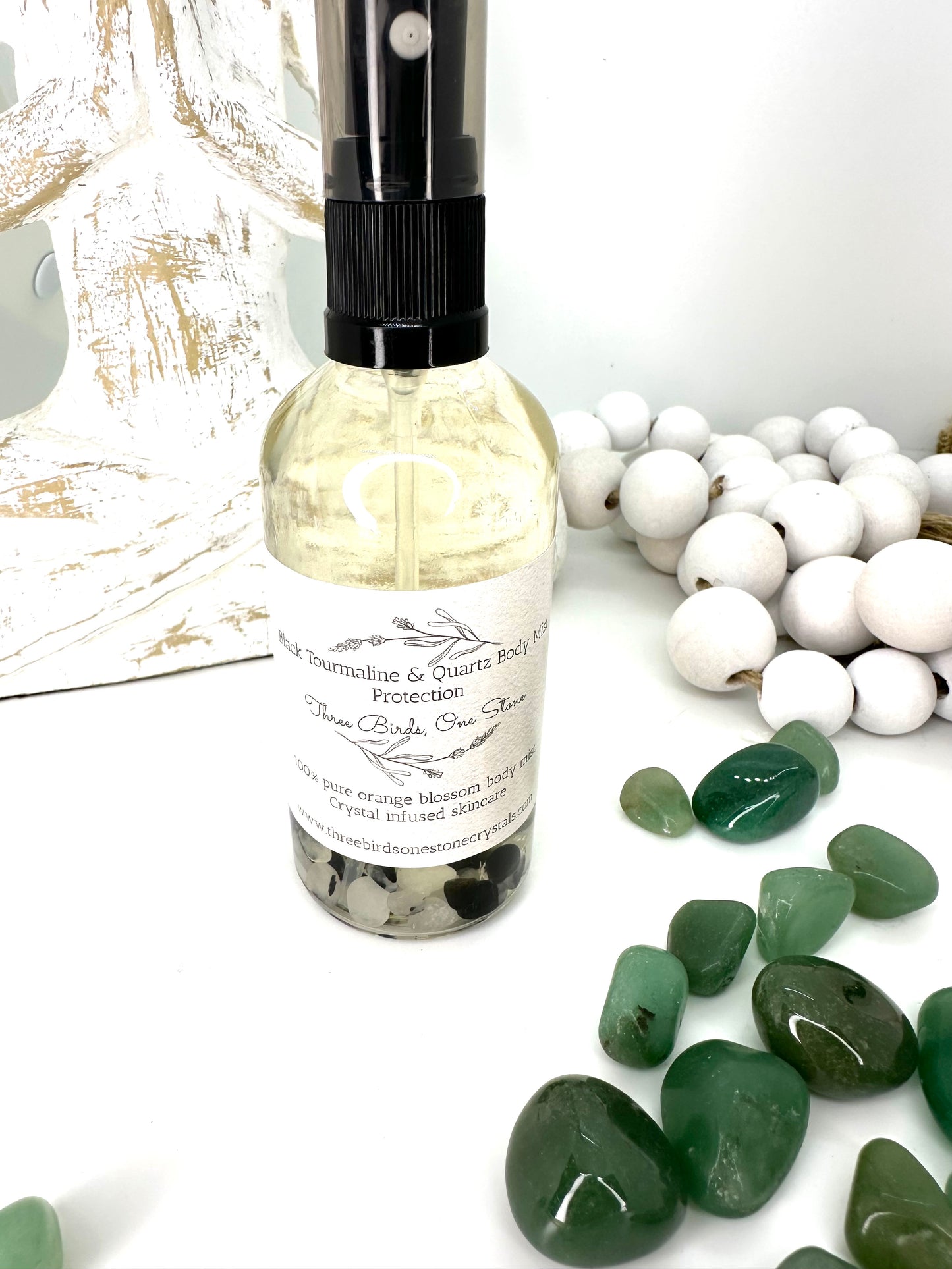 Protection body mist with black tourmaline & clear quartz, By TBOS