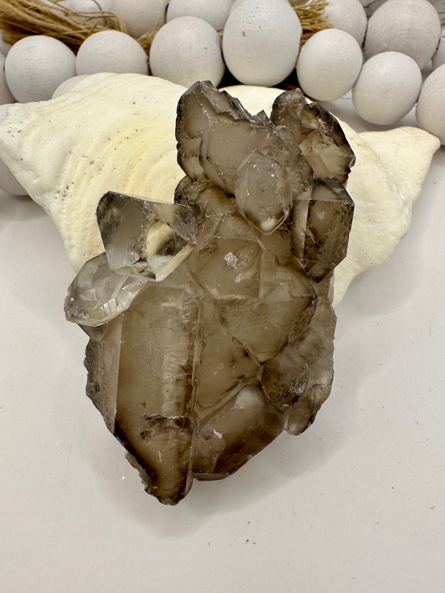 Elestial smokey cluster