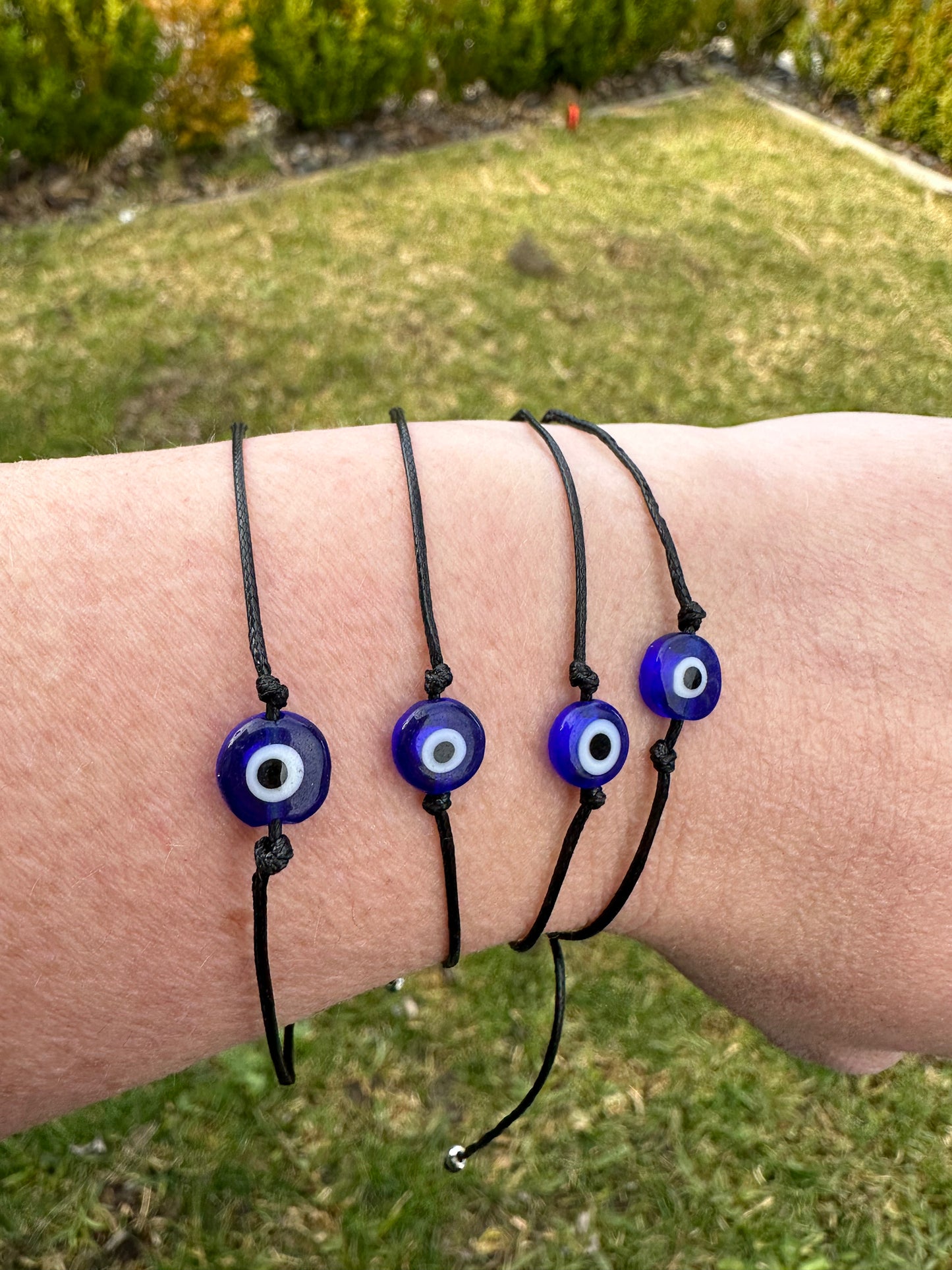 Evil eye bracelet black