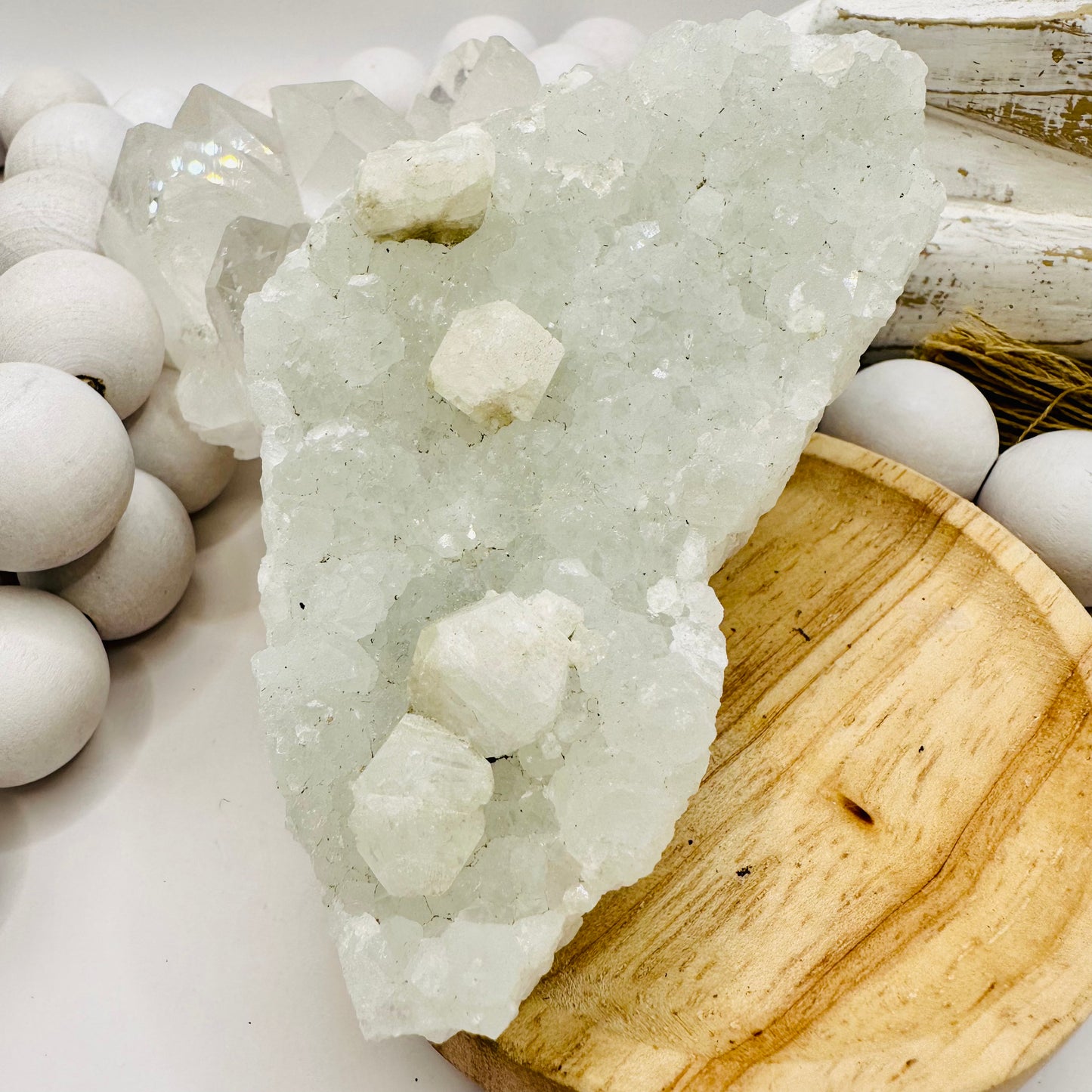 Apophyllite cluster