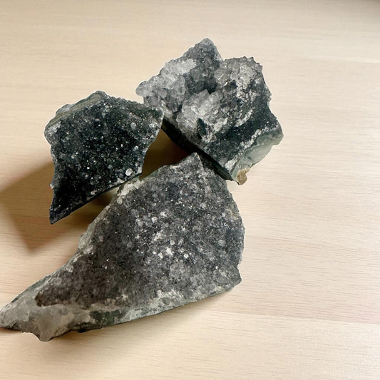 Dark amethyst cluster
