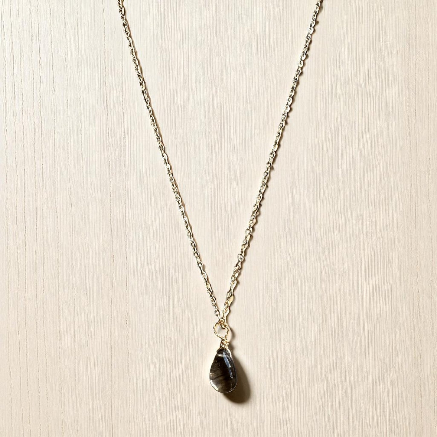 Gold smokey pendant