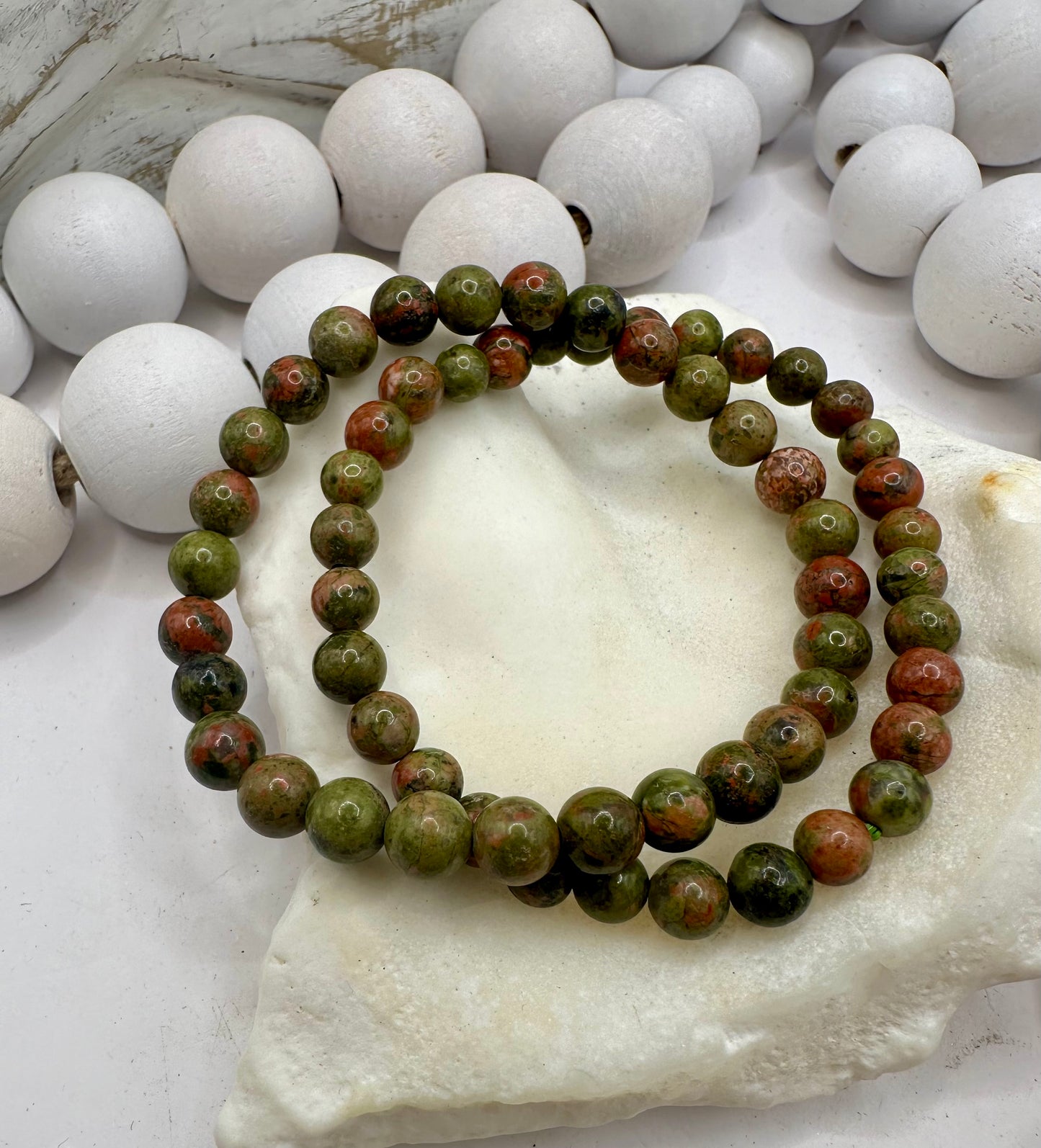 Unakite 6mm bracelet