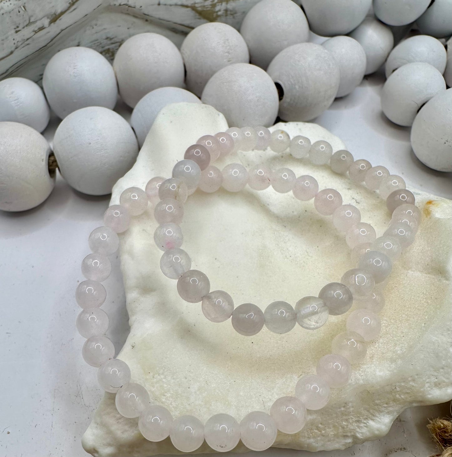 Rose quartz 6mm bracelet