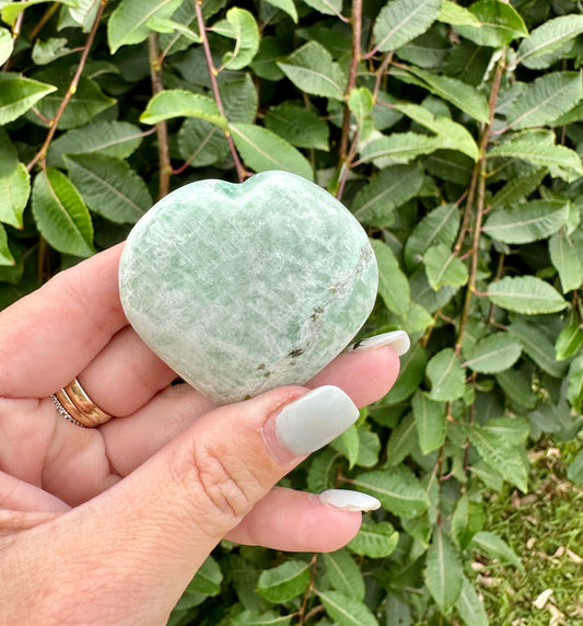 Amazonite heart