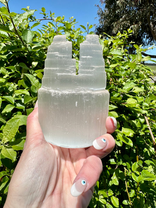 Double selenite tower