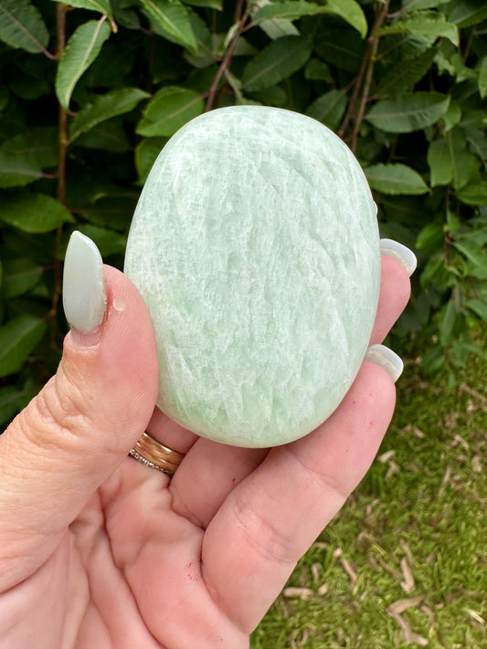 Amazonite palm stone