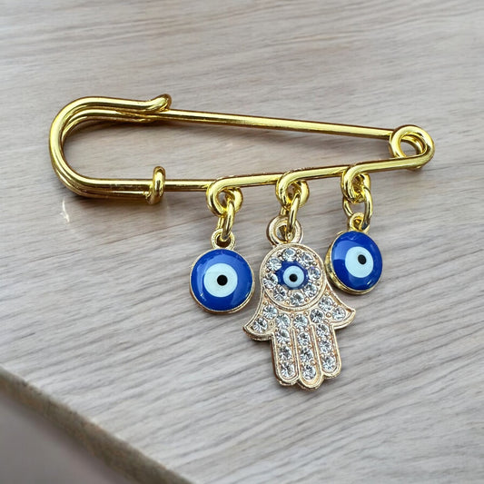 Good evil eye protection pin