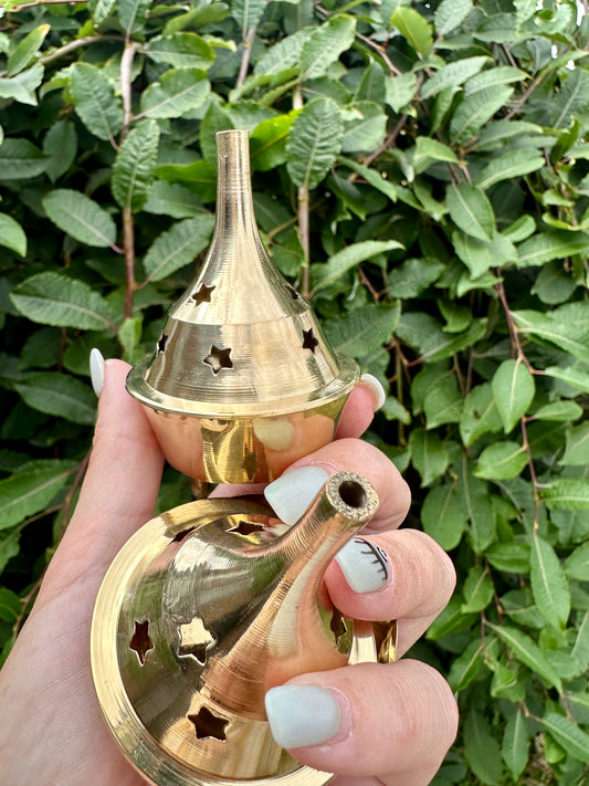 Gold incense smoker