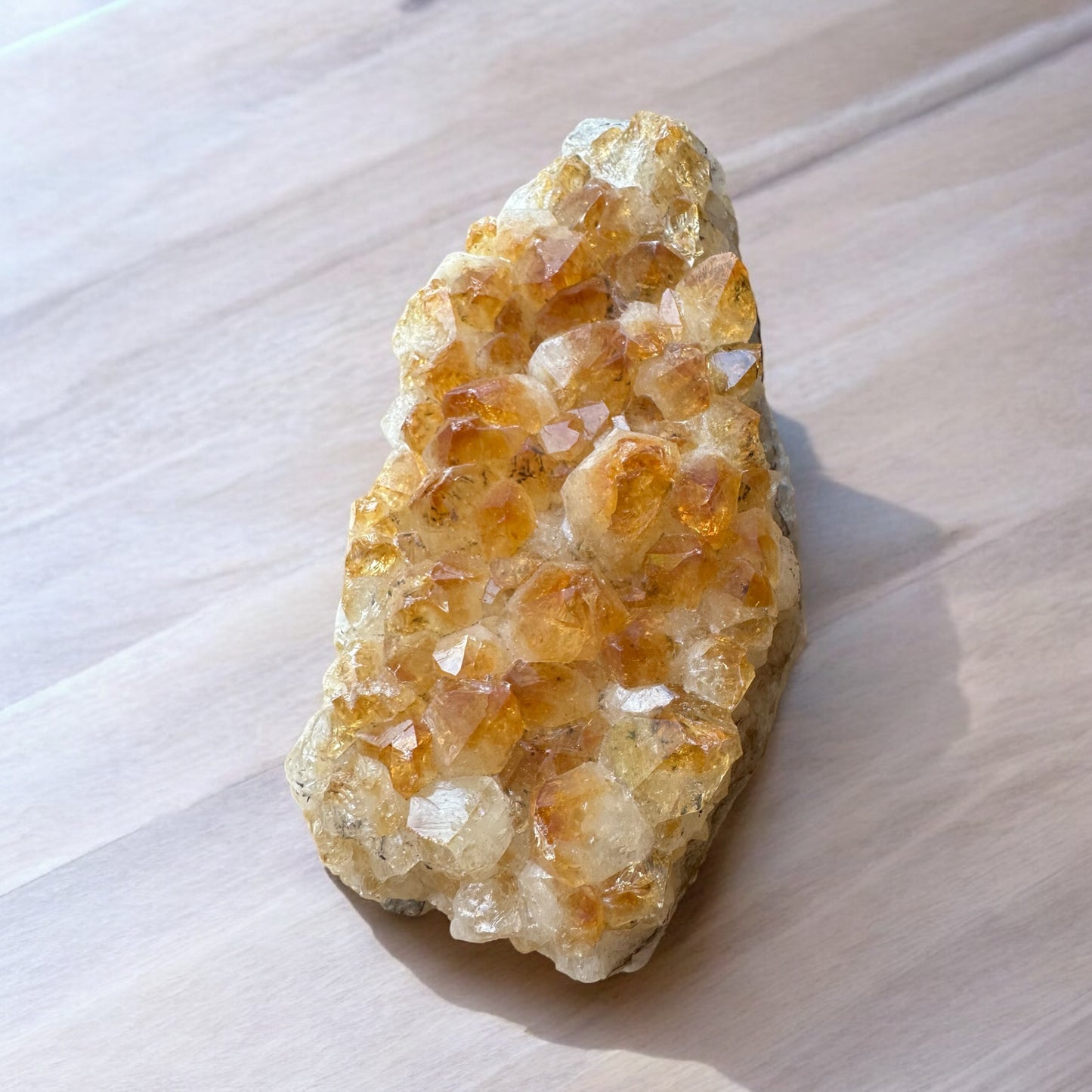 Premium citrine cluster