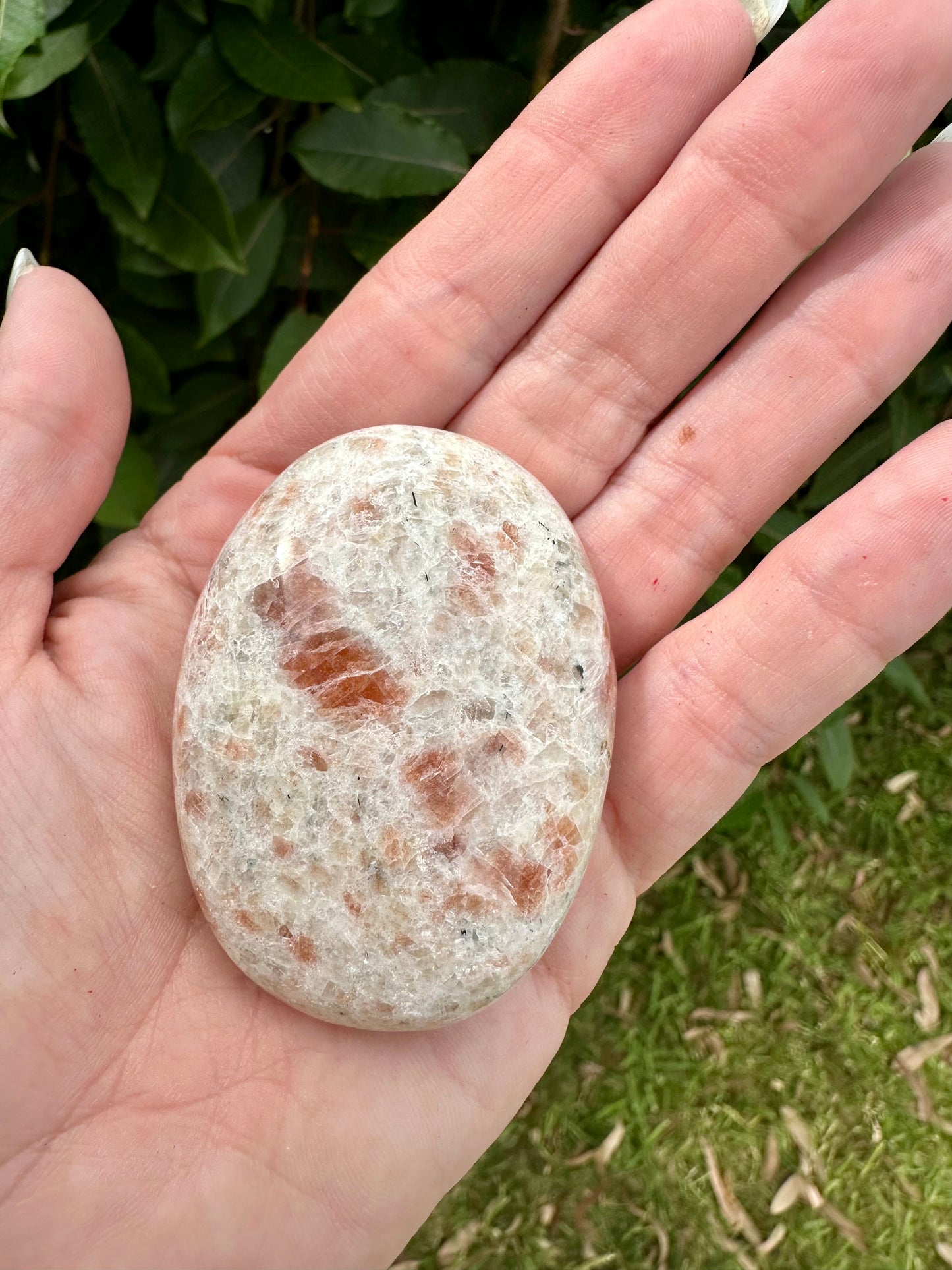 Sunstone palm stone