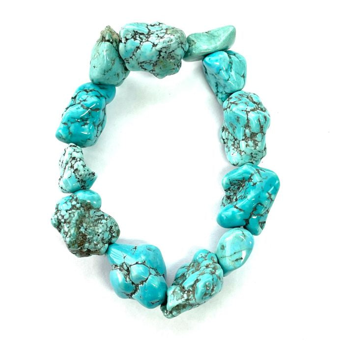 Turquoise Howlite nugget bracelet