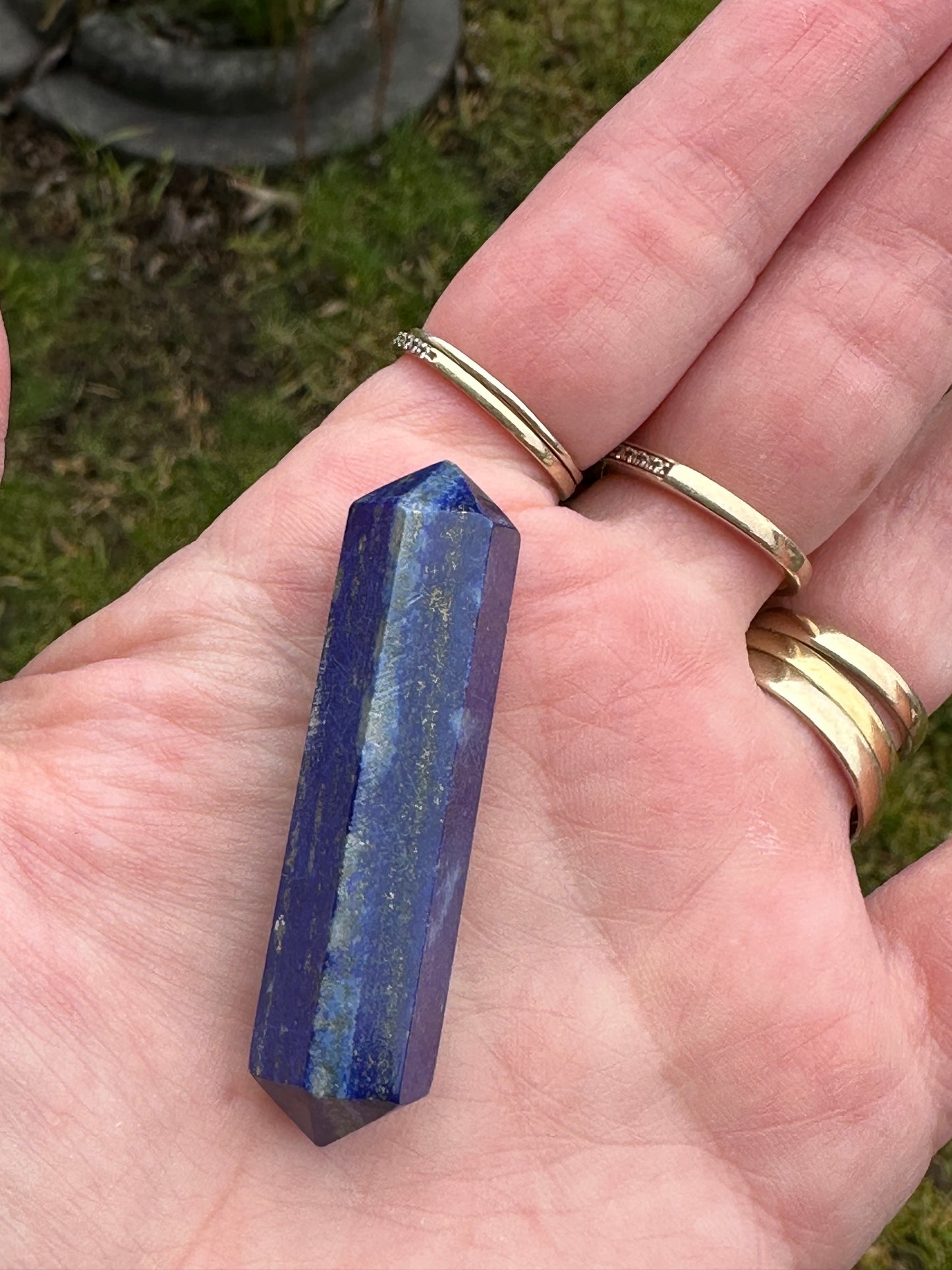 Lapis double terminated point