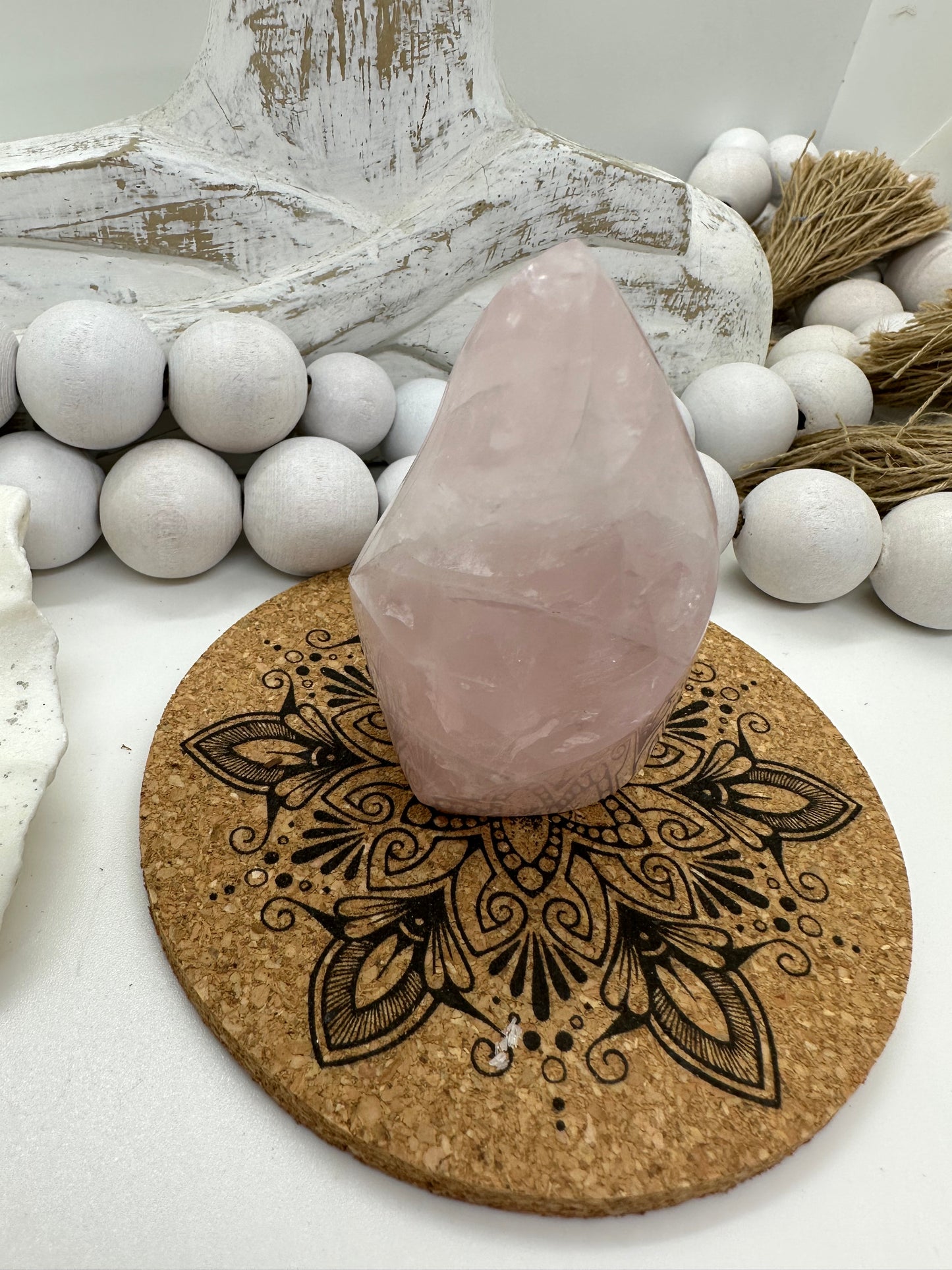 Rose quartz flame