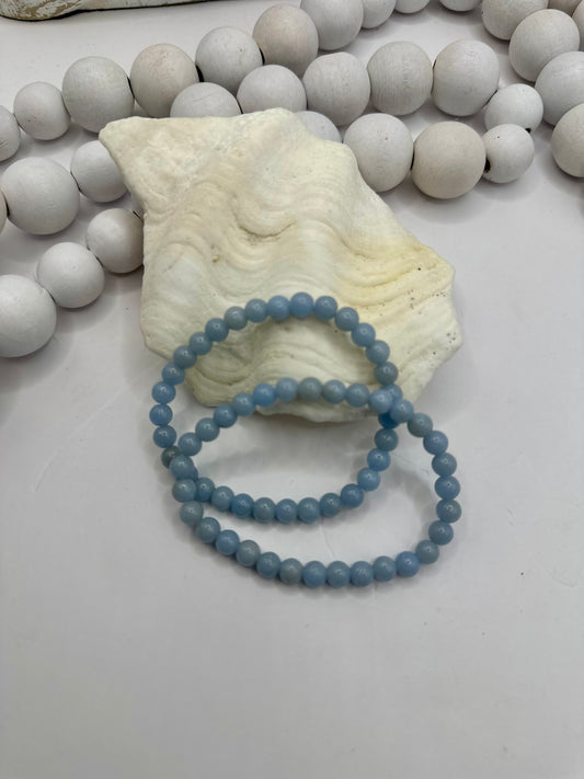 Angelite 6mm bracelet