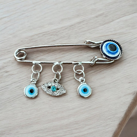 Evil eye protection pin