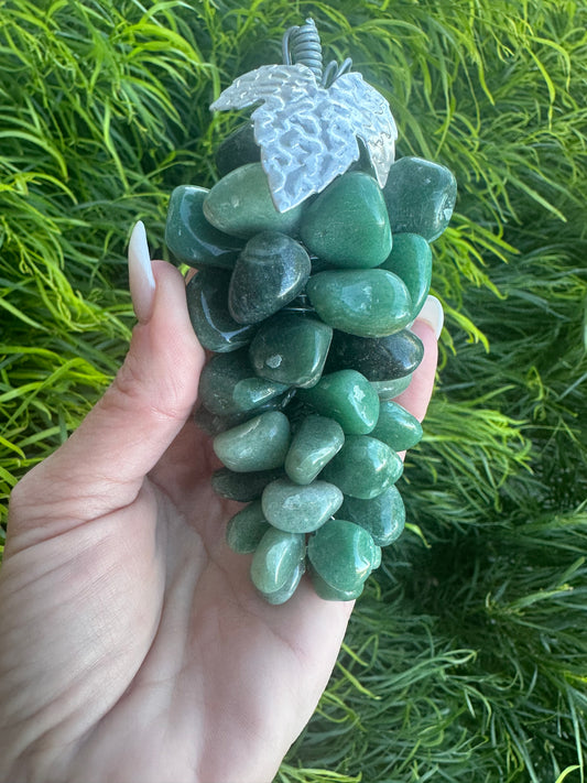 Green aventurine grape bundle