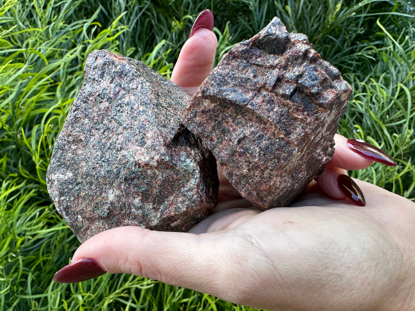 Raw garnet chunk