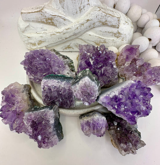 Amethyst clusters