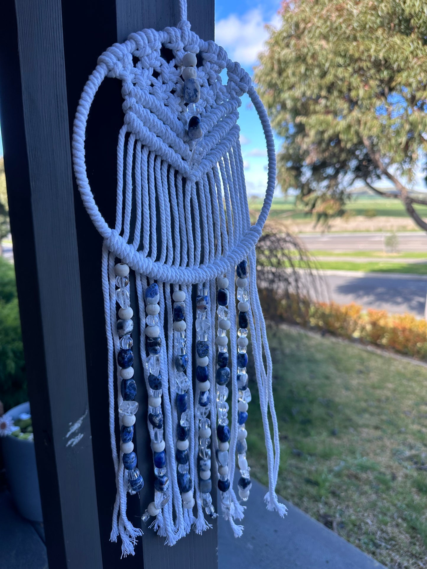 Sodalite dream catcher