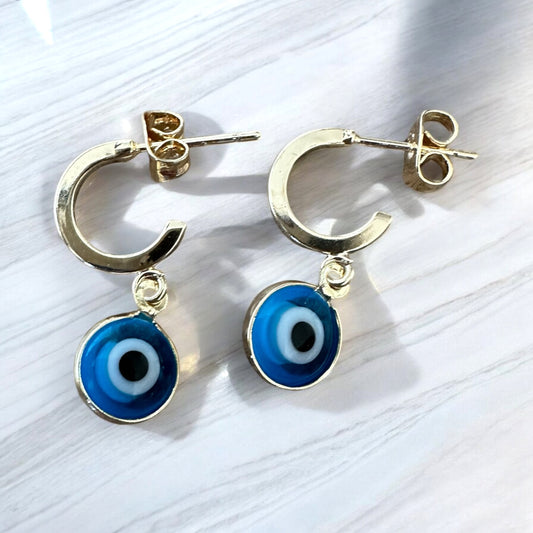 By TBOS - Evil eye Gold half Huggies