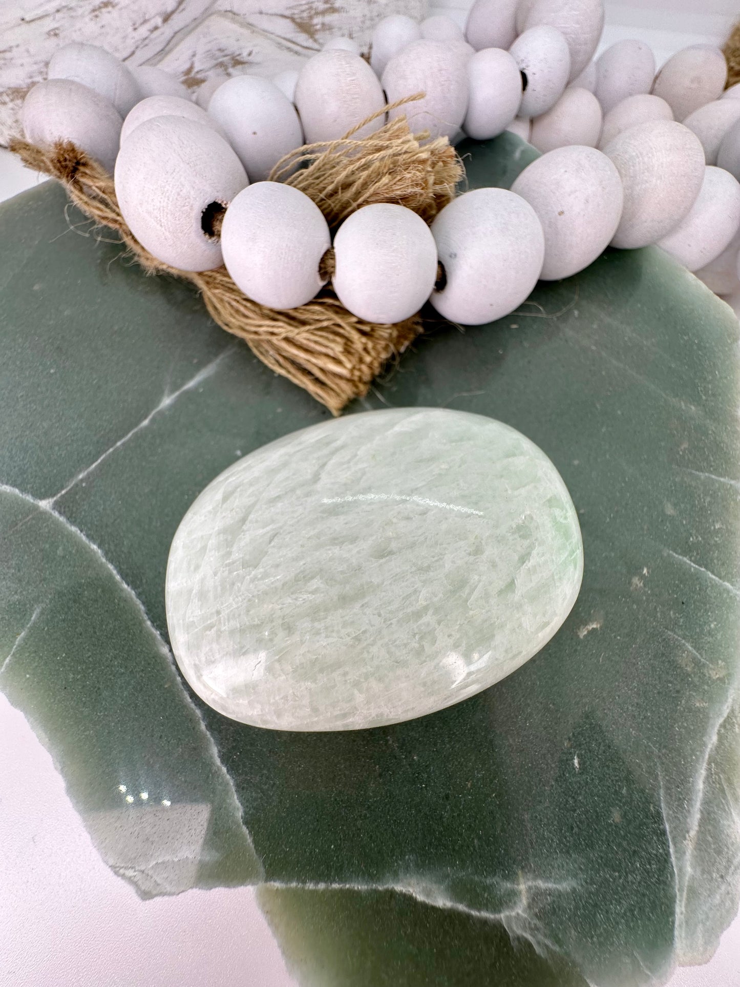 Amazonite palm stone