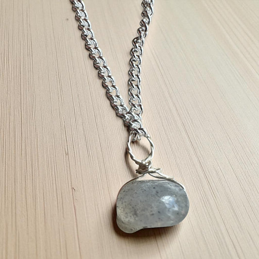 Labradorite silver pendant