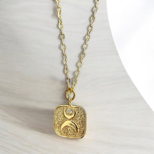 By TBOS double moon with chain