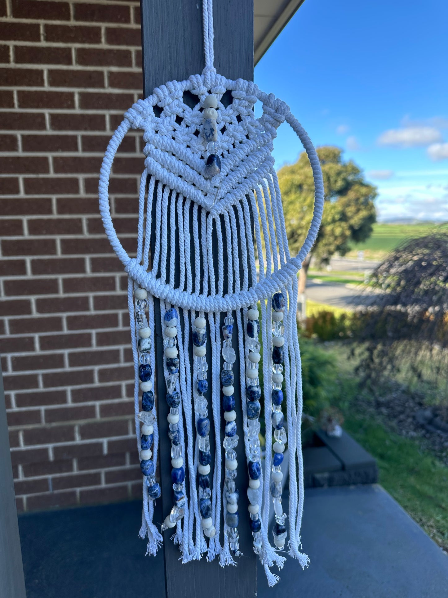 Sodalite dream catcher