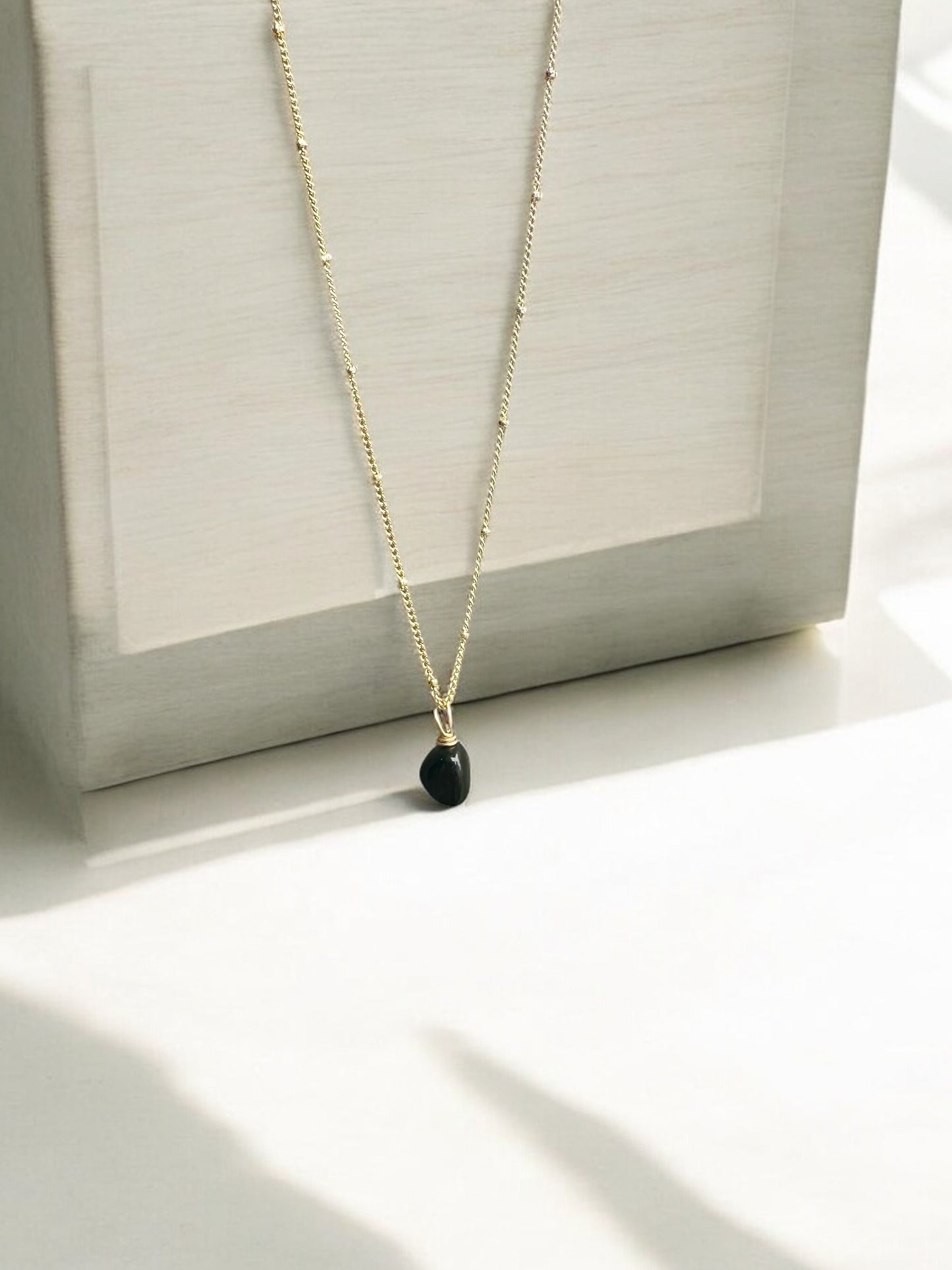 By TBOS Black tourmaline pendant - Gold