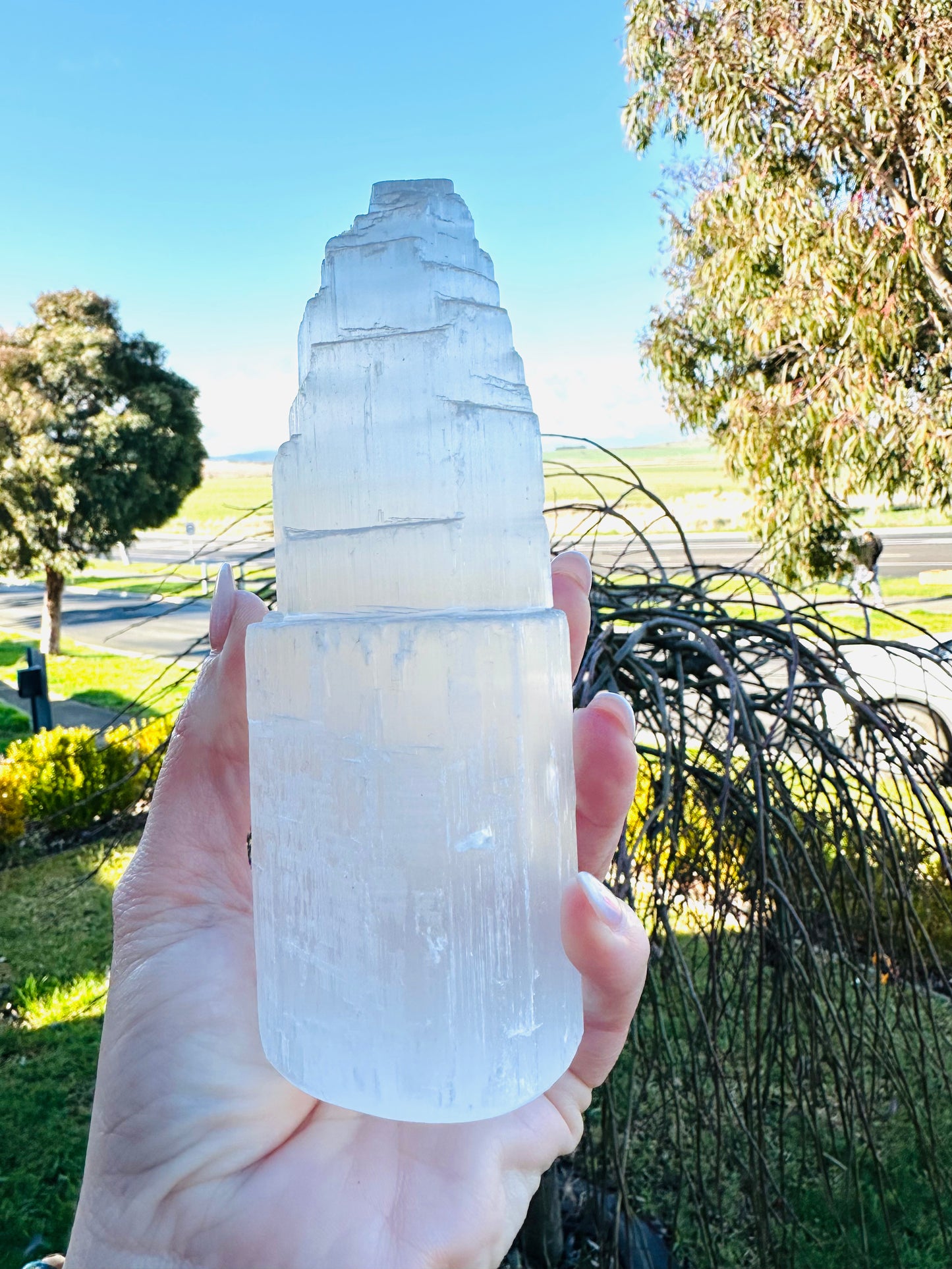 Selenite natural tower 15cm